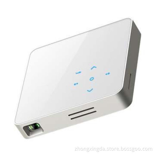 HDMI pocket DLP projector for home entertainment, with USB, touch control, 3.5mm earphones